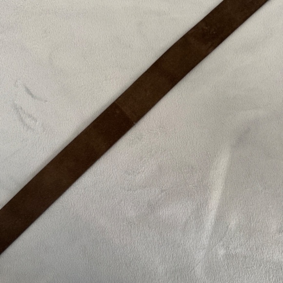 Brunello Cucinelli Suede Leather Belt w/Gold Tone Buckle main image 6